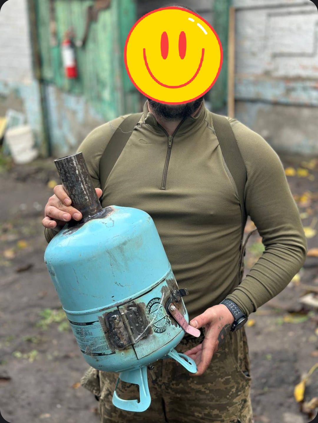 Буржуйка для бійців 58 бригади